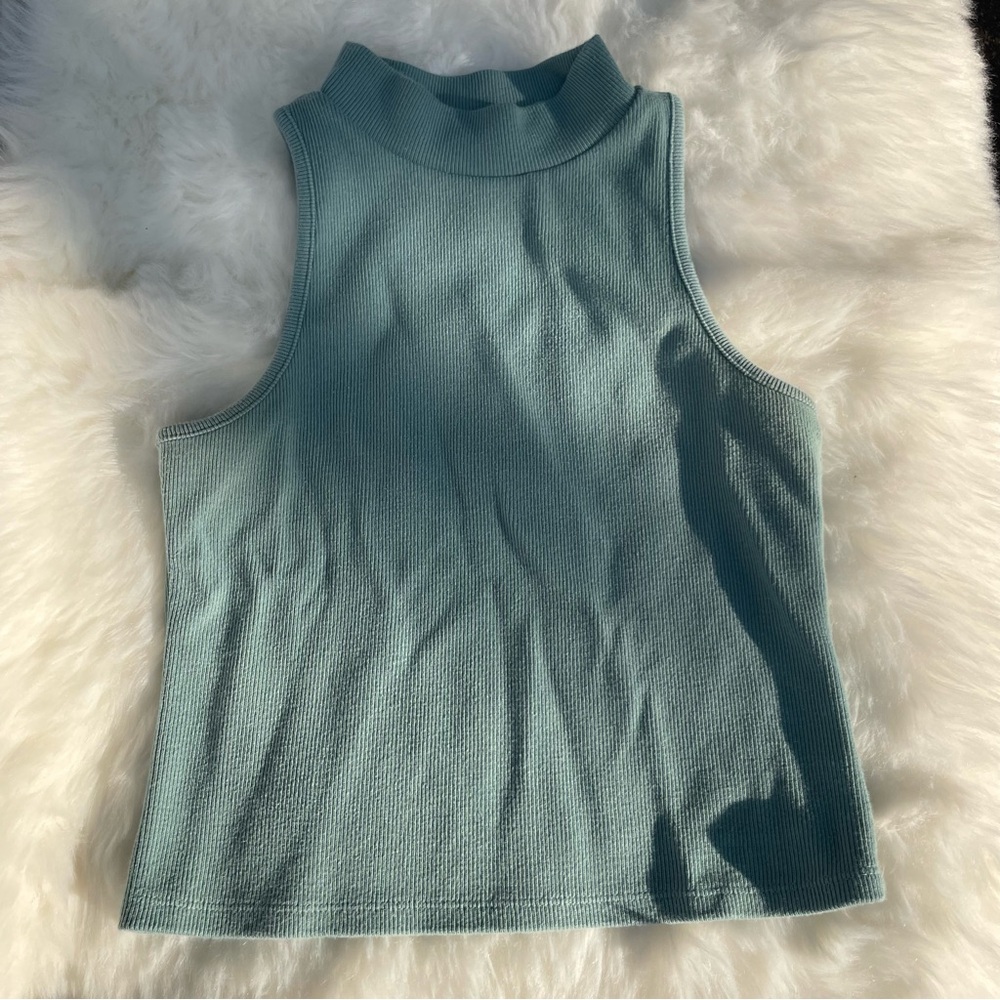Slim Fit Mock Neck Tank Top